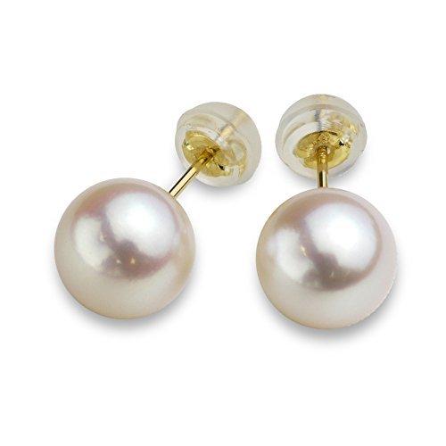 新着商品 Nadi K18 8 0 8 5mm アコヤ パール ピアス 本真珠 18金 ゴールド 無料長期保証 Www Fedelatina Org