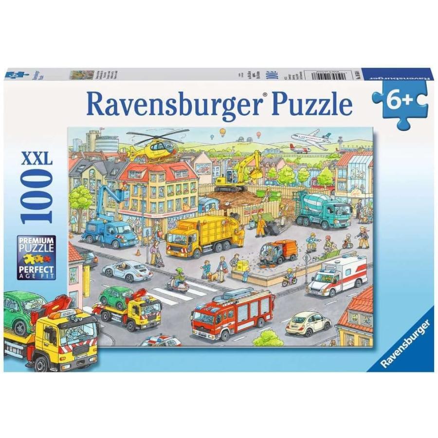 ラベンスバーガー(Ravensburger) ジグソーパズル スーパー100p　街角のくるま(49 x 36 cm) 6歳〜 105588（Yahoo!・ゆかいなさかなYahoo!店）