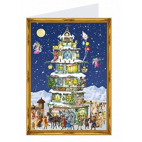 ドイツ製 アドベントカレンダー クリスマスキャッスル 40104 カード型