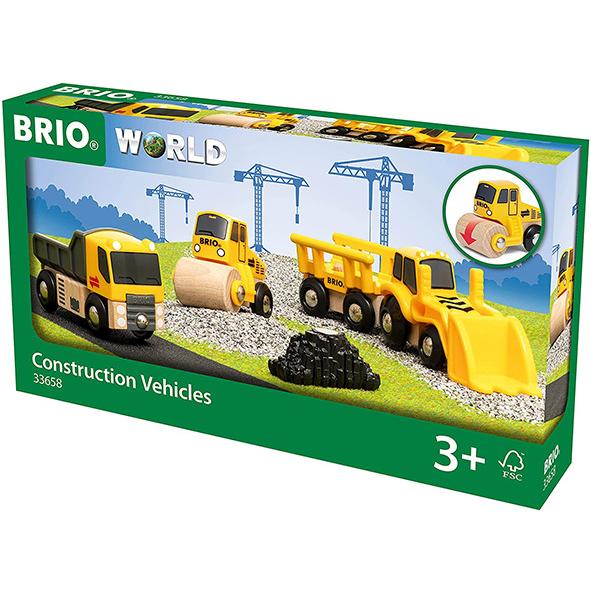BRIO（ブリオ） 工事車両セット 33658 ダンプカー スチームローラー車