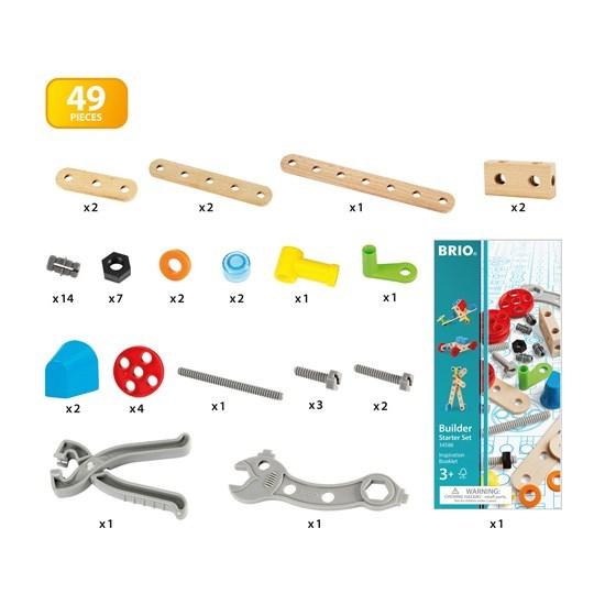 ビルダー スターターセット BRIO 34586 ツールボックス入り 49ピース