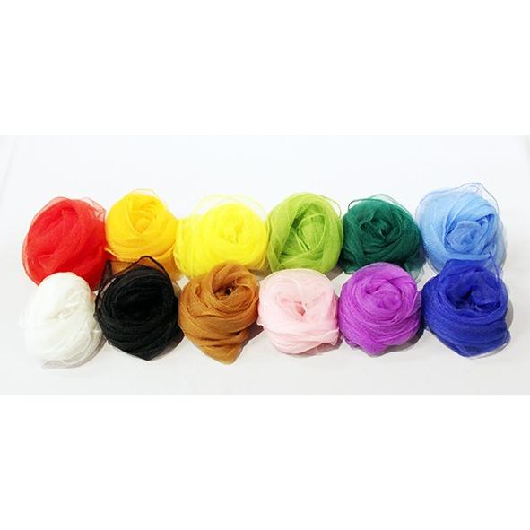 日本製 シフォンスカーフ 単色1枚 バラ売り 65×65cm ナイロン100