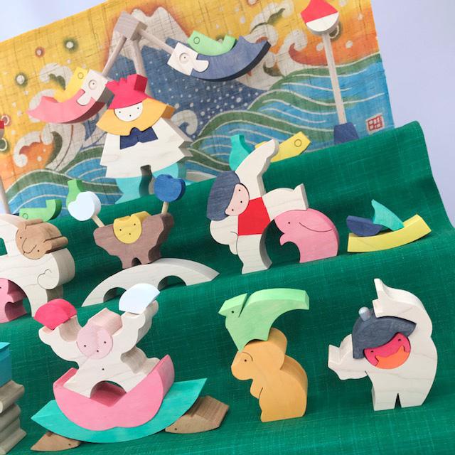 円武者三段飾り 特製富士【小黒三郎】 円武者三段飾り 特製富士【小黒三郎】