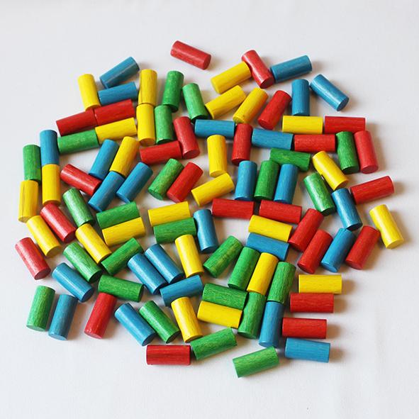 ホルツステッキのステッキ 100個 モザイクあそび 木製 ドイツ