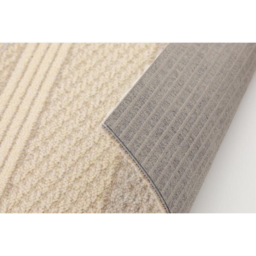 川島織物セルコン ユニットラグ ケーブルニットIII 選べる4カラー 裏面