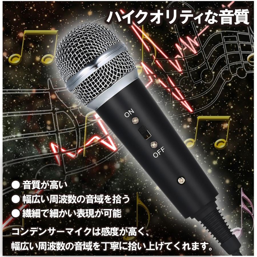 市場 コンデンサーマイク 3 5mmイヤホン エコー 録音 スマホ 全指向性 Iphone マイク