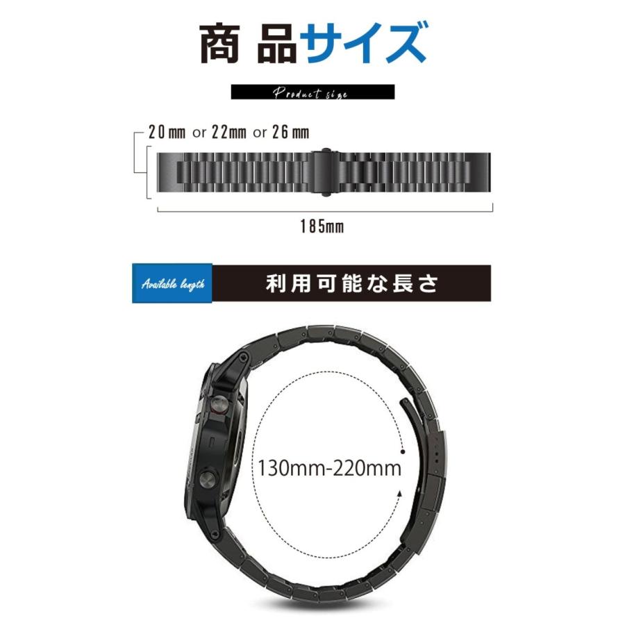 Garmin Fenix ベルト バンド Approach S60 S62 ForeAthlete 945J