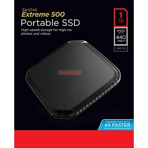 SanDisk エクストリーム500 ポータブルSSD SDSSDEXT-1T00 1TB サン