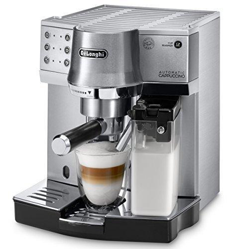 かわいい デロンギ Delonghi エスプレッソ カプチーノメーカー Delonghi デロンギ ミルク泡立て自動 4カップ以下 シルバー ブラック Ec860m コーヒーメーカー