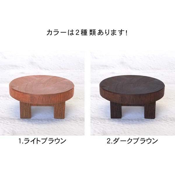 ミニチュア和風家具 卓袱台（ちゃぶだい）和風丸テーブル ライト
