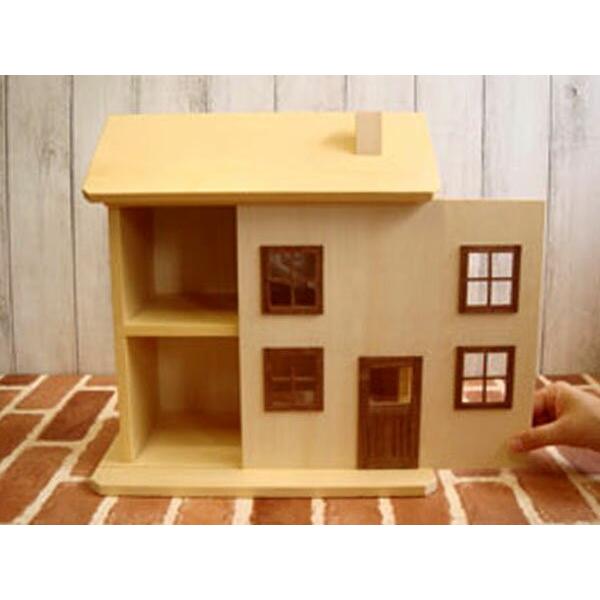 ドールハウス風 収納棚(片引き・ナチュラル) 日本製/16分の1