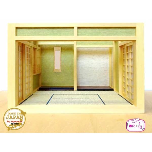 和風ドールハウス-32 ミニ和室6畳-ロ型 床の間A（1/12スケール