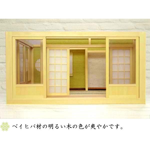 和風ドールハウス 1/12のミニ和室6畳 ロ型 床の間・縁側付き-1 和風ドールハウス 1/12のミニ和室6畳 ロ型 床の間・縁側付き-1