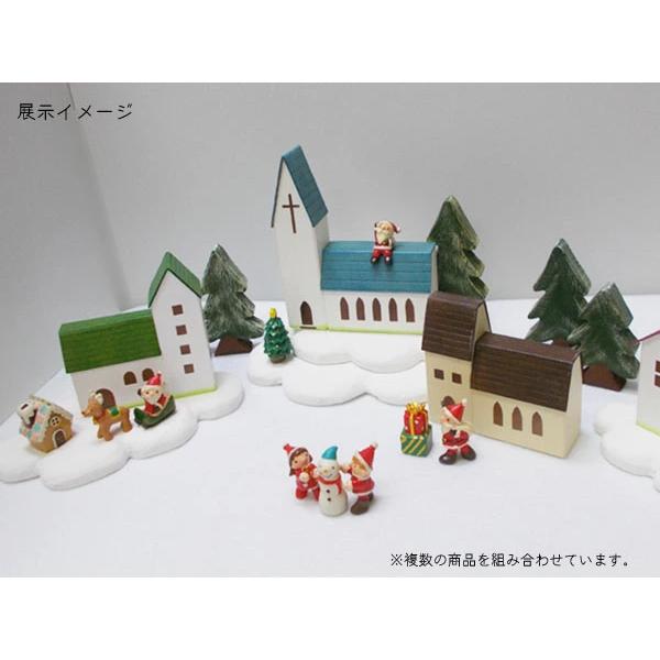 小さなクリスマスの飾り セット-C ナガタ工房のおうちの置物-木製 丸和貿易のノーティーミニマスコット-ポリレジン製 クリスマス 置物 全５アイテム |  | 07