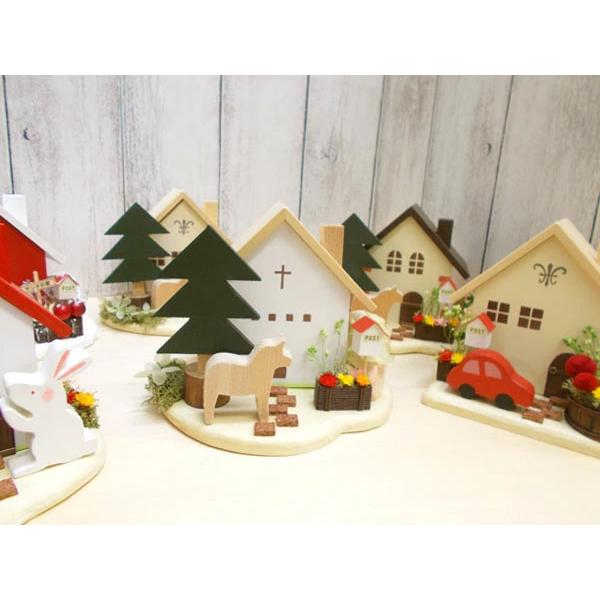 木製ハウス型小物入れ　置物 期間限定SALE／ 木の家 木製 置物 Little Cottage クリスマス 日本製