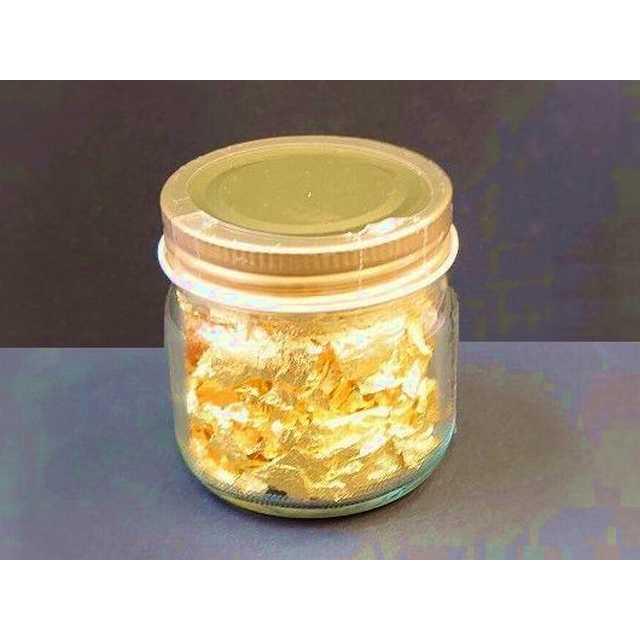 送料込み!!】食用 純金箔【荒粉】0.3g (食品用 金箔 金 ゴールド 天