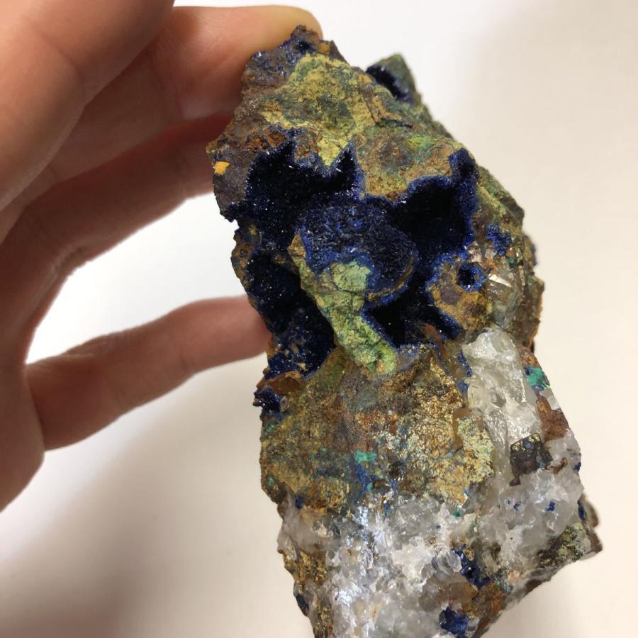 商品NO:10127 アジュライト アズライト 藍銅鉱 天然石 鉱物 鉱物標本 