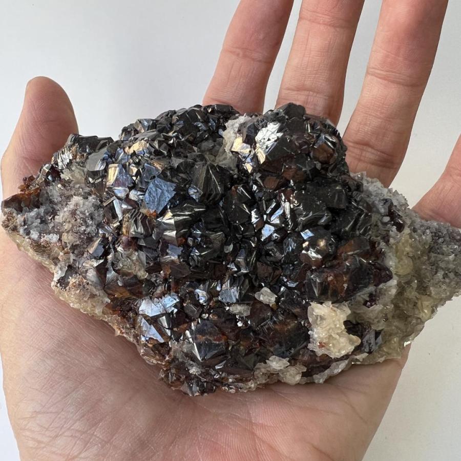 スファレライト ガレナ クォーツ 鉱物標本 原石 天然石 ストーン 共生