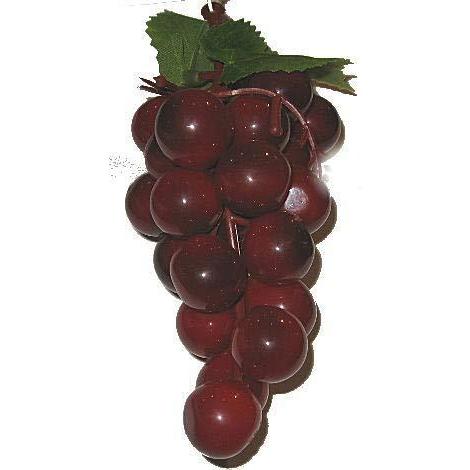 フルーツ サンプル ブドウ 赤紫色 合成ゴム製 ６cmx６cmx長さ１４cm 重さ５８g グレープ Grape Aka ユカワファニチュアyh 通販 Yahoo ショッピング