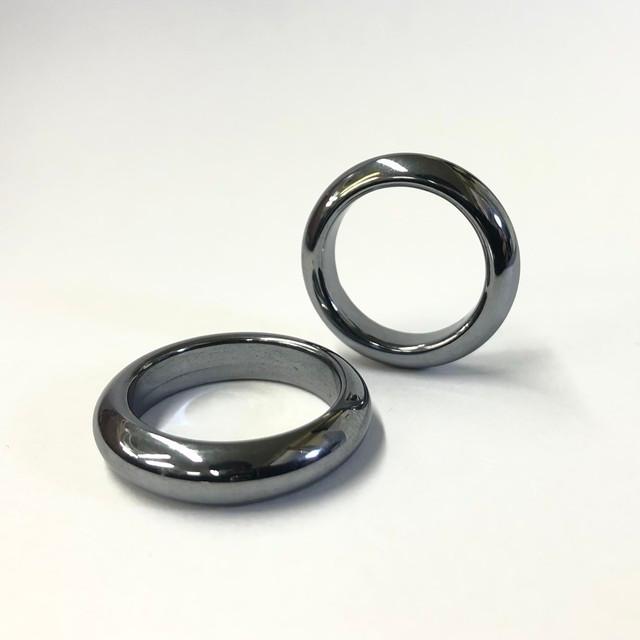 男女兼用】テラヘルツ鉱石（シリコン製）のくり抜きリング（指輪）♯12