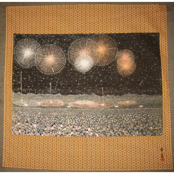 山下清 画伯の小風呂敷 ５３ｃｍ ｘ ５３ｃｍ 長岡の花火 ギフトケース入り 13 3cmx14cmx厚み1 5cm Yamashita ユカワファニチュアyh 通販 Yahoo ショッピング