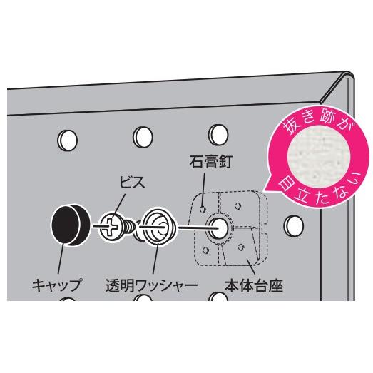 有孔ボード パンチングボード用止め具 石膏ボード用 止め具セット 黒 