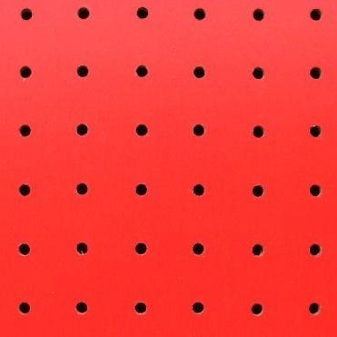 有孔ボード パンチングボード 穴あきボード 3枚セット カラー赤レッド 4mm厚×600×900mm ラワン合板 5φ25P お得 床材本舗オリジナル diy A品 UKB-600900-RE-3S｜yukazaihonpo｜02