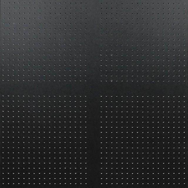 有孔ボード パンチングボード 穴あきボード 1枚 クロス カラー 黒色