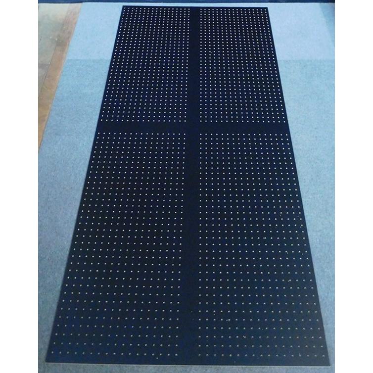 有孔ボード パンチングボード 穴あきボード 1枚 クロス カラー 黒色