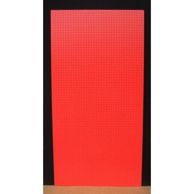 有孔ボード パンチングボード 穴あきボード 1枚 カラー 赤色 レッド 4mm厚×910×1820mm 8φ30P ラワン合板 床材本舗オリジナル diy A品 UKB-R4P2-RE830-1S｜yukazaihonpo｜02