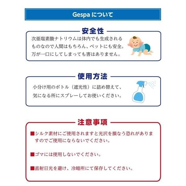 除菌 水 Gespa N-80 4リットル 2本セット 次亜塩素酸ナトリウム 食品添加物 特許取得商品の画像