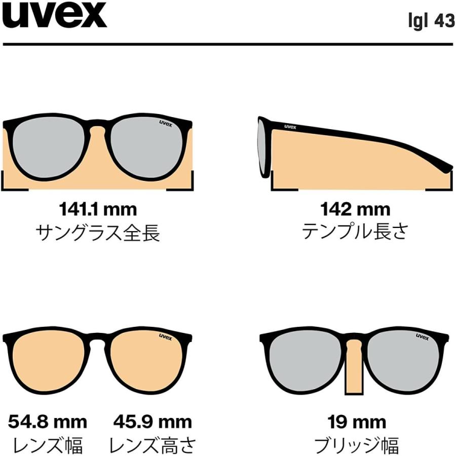 uvex(ウベックス) スポーツサングラス UV400 ミラーレンズ lgl 43 