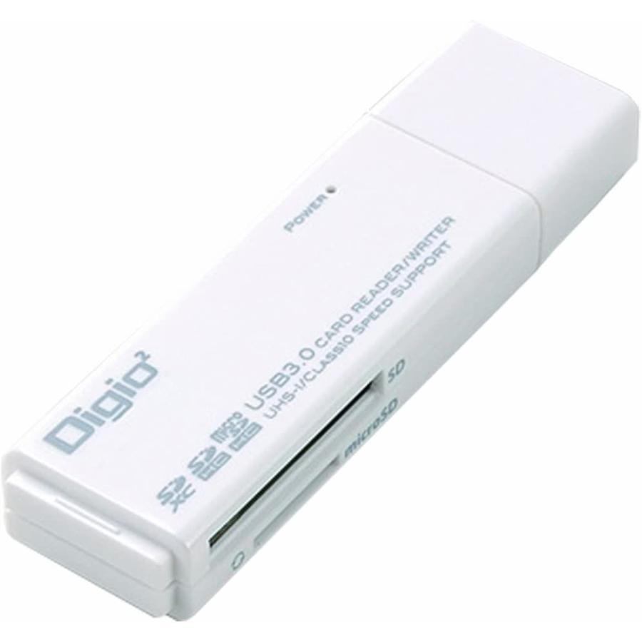Digio2 USB3.0 SD+microSDカードリーダー ホワイト CRW-3SD54W｜yuki-haruna｜03