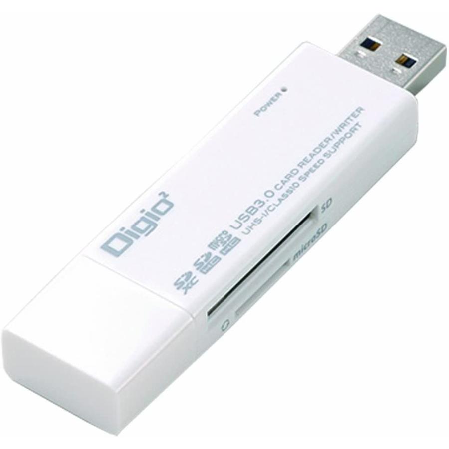 Digio2 USB3.0 SD+microSDカードリーダー ホワイト CRW-3SD54W｜yuki-haruna｜05