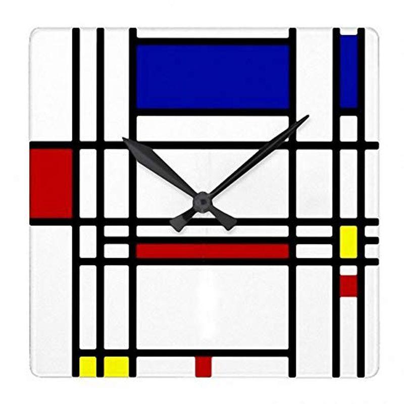 かわいい のピエト モンドリアン の壁掛け時計 ピクチャークロック 世界の名画シリーズ 掛け時計 壁掛け時計 の壁掛け時計 ピクチャークロック 世界の名画シリーズ インテリア時計 並行輸入品 A コンポジション 新しいプレセール の