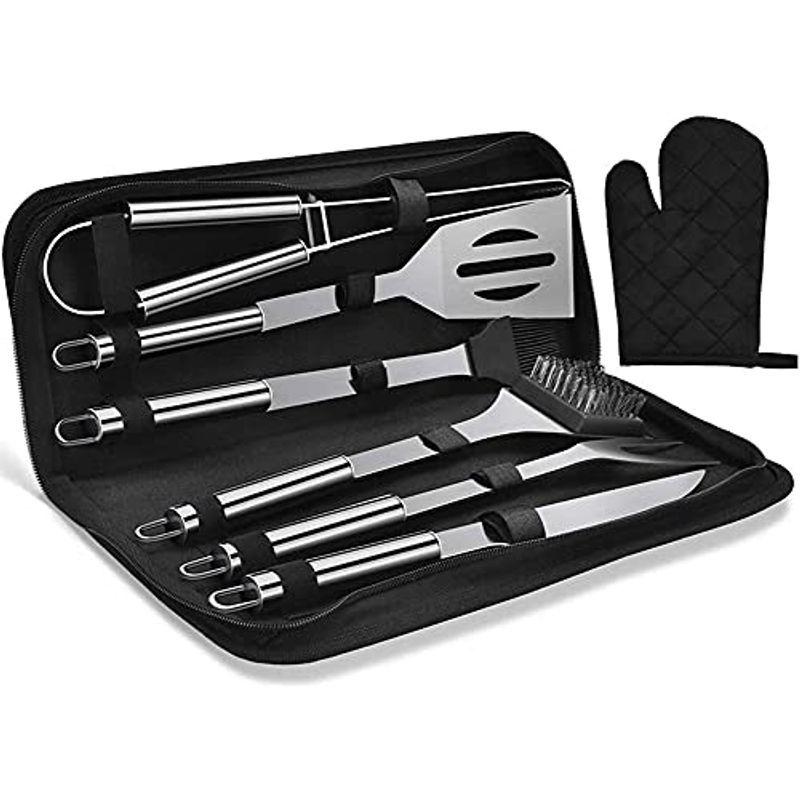 バーベキュー 調理器具 q セット クッキングツール バーベキューツールセット キャンプ用品 料理器具 7点セット ステンレス素材 創意 その他アウトドア調理器具 Idealauto Ee
