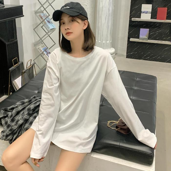L.G.B長袖薄手 ロンt 無地 長袖 秋 冬 レディース 長袖Tシャツ tシャツ 薄手 重ね着