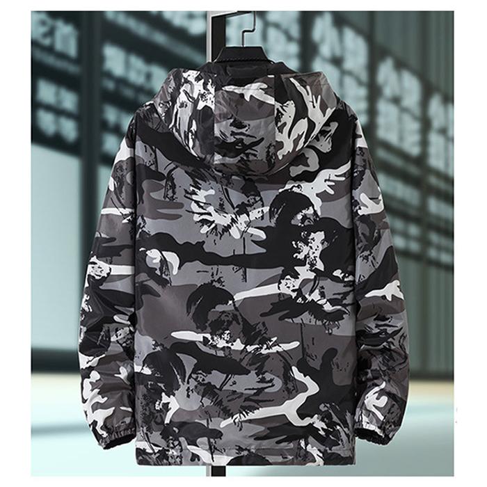 ジャケット メンズ パーカー 長袖 ウィンドブレーカー アウター 迷彩柄 春 秋 冬 軽量 大きいサイズ | ブランド登録なし | 09
