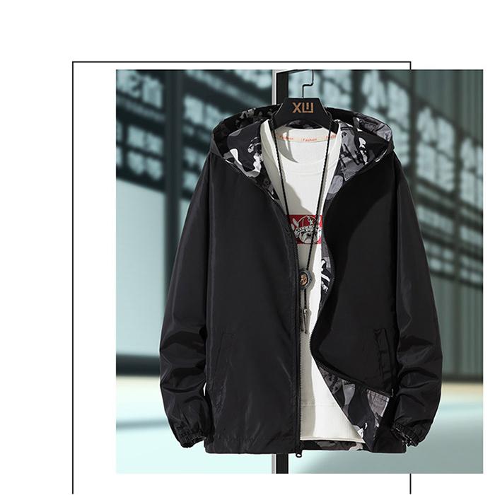 ジャケット メンズ パーカー 長袖 ウィンドブレーカー アウター 迷彩柄 春 秋 冬 軽量 大きいサイズ | ブランド登録なし | 14