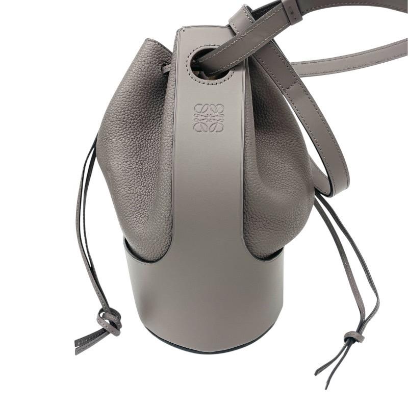 ロエベ LOEWE バルーンバッグ ミディアム 巾着 2WAY ショルダーバッグ バッグ レザー レディース ブラック系 【中古】 LOEWE（ロエベ） 【LOEWE】ロエベ バルーン ミディアム ショルダー