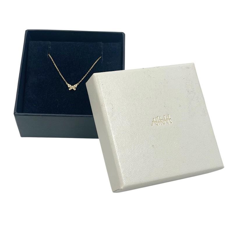 AHKAH バタフライパヴェ ネックレス 18Kイエローゴールド バタフライパヴェネックレス（ネックレス）｜AHKAH（アーカー