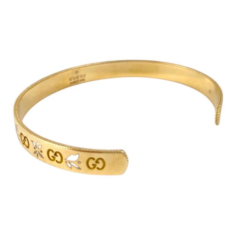 GUCCI 【GUCCI】グッチ アイコン ブレスレット バングル K18