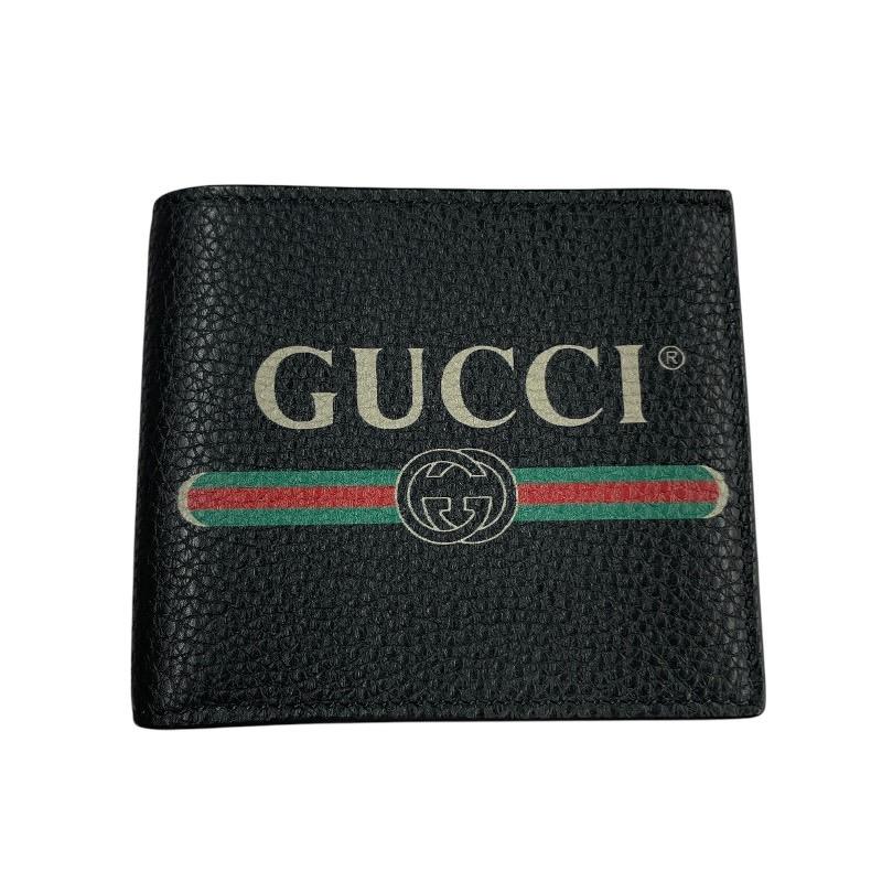 GUCCI 【GUCCI】グッチ ヴィンテージロゴ 496316 二つ折り財布