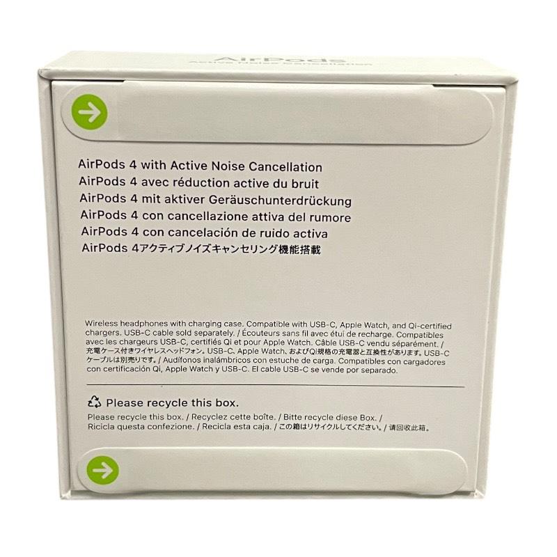 Apple】アップル AirPods4 MXP93J/A オーディオ機器 ユニセックス 新品 
