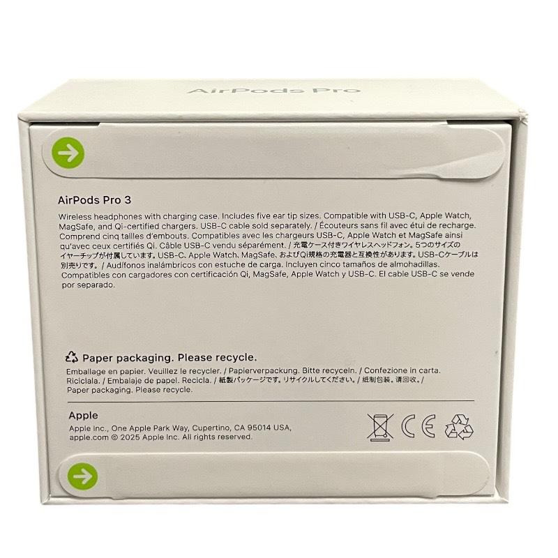 Apple】アップル AirPods Pro3 MFHP4J/A オーディオ機器 ユニセックス