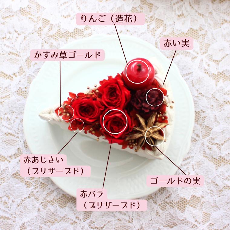 フラワーケーキ ショートケーキ プリザーブドフラワー 退職 お祝い