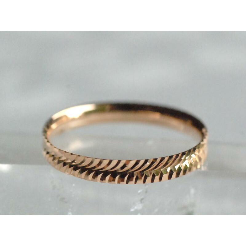 K18 PG デザイン リング ピンク ゴールド : ユキコ オオクラ 大倉珊瑚