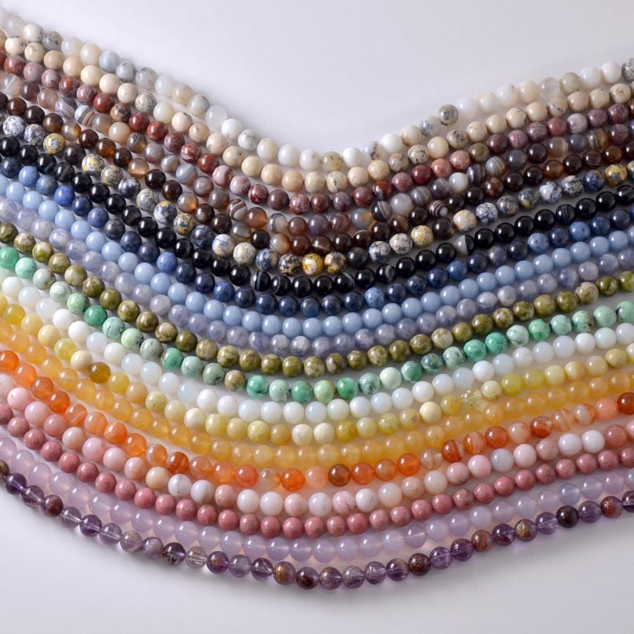 SV925 エンジェライト ラウンド 6mm・8mm ベーシックネックレス【Basic natural stone】_4
