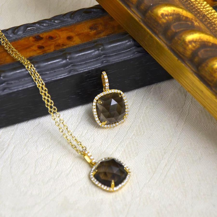 K18YG キュービックジルコニア ペンダントトップ ヘッド PH QZ 5mm