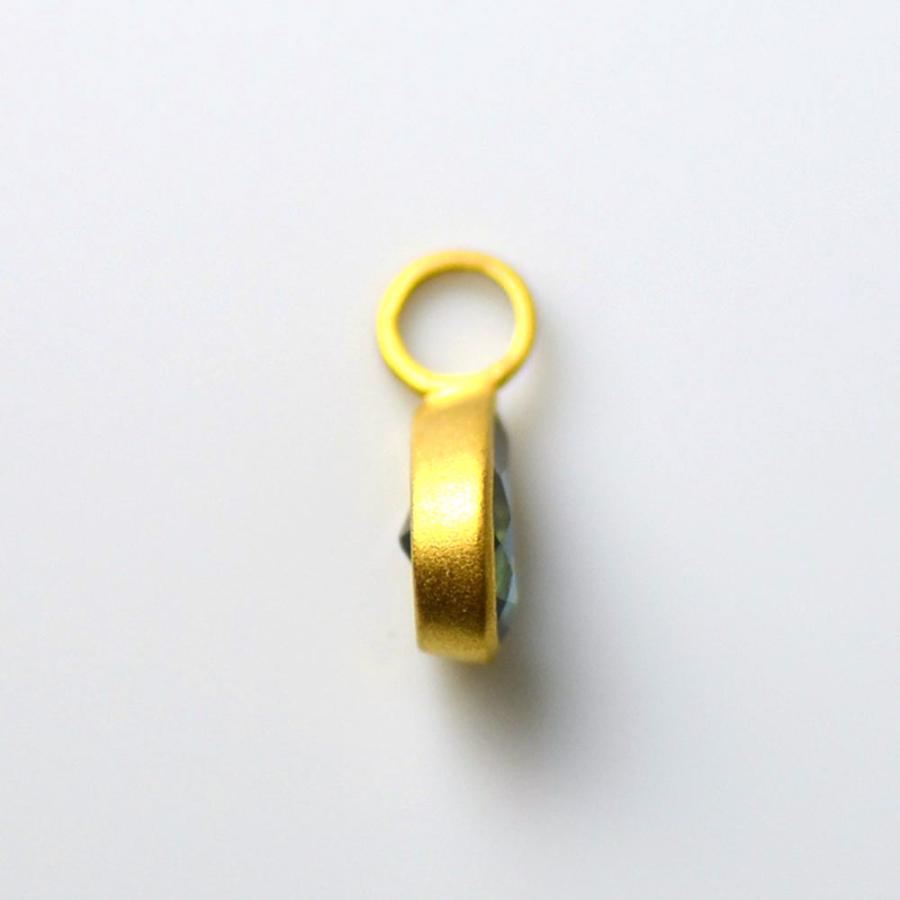 K18 ロンドンブルートパーズ ドロップ ペンダントトップの画像